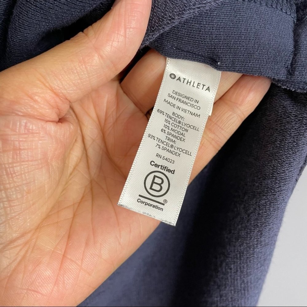 Athleta Sayulita Hoodie Sweatshirt Navy - Picture 7 of 7